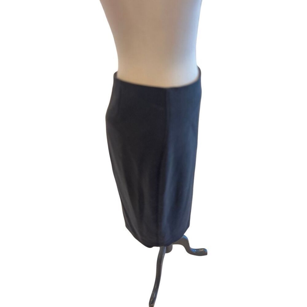 LTD Women's Exposed Back Zip Lined Career Straight Pencil Skirt Black Size 6 - Picture 2 of 5